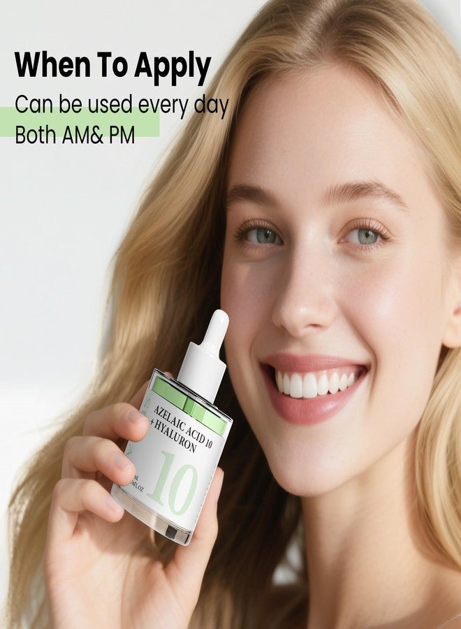 SUDAJI 1.76 fl oz Azelaic Acid 10 Hyaluron Redness Balancing Serum, Facial Serum for Uneven Skin, Hyaluronic Acid, Niacinamide - Image 5